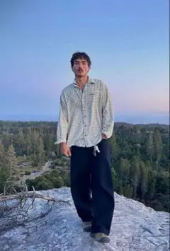 00's unknown 短丈チェックシャツ City boy