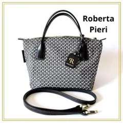 Roberta Pieri ロベルタピエリ 2wayショルダーバッグ 黒 幾何学のサムネイル