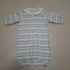 COMME CA ISM　2wayオール 綿100%　ブルー　ボーダー