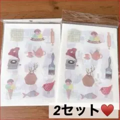 【6種類 2セット】かわいい イラストシール シート 楽器 動物