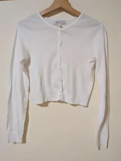 agnès b. ホワイト カーディガン