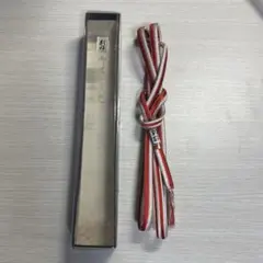 ⚫︎べっこう　別好　赤と白のストライプ 帯締め 和装/着物