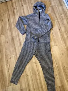 adidas ジャージ上下セット M グレー