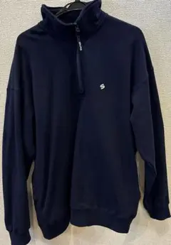 SILAS ハーフジップ スウェット　サイラス　XL ネイビー