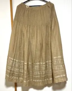 スカート　茶色