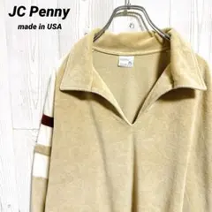 80s前後　USA製　JC Penney パイル地　スキッパー　プルオーバー