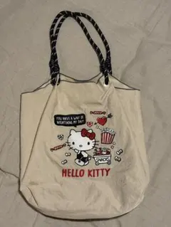 新品★未使用品★HELLO KITTY 刺繍 トートバッグ