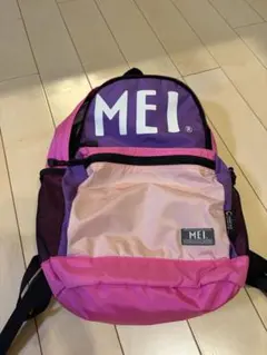 MEI ロゴ入りリュック ピンク/パープルのサムネイル
