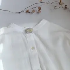 [ハンドメイド] 銀花のブローチ(スクエア)