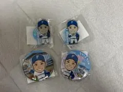 値下げ交渉可能！ファイターズガチャ中島卓也選手アクスタ＋缶バッジ4個セット