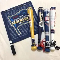 ライオンズ　ミニフラッグ　応援バット