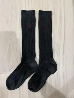 指定校　グレーのスクールソックス