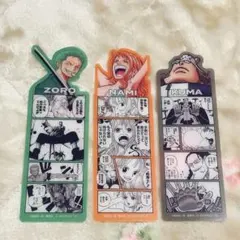 ワンピース ベースショップ ブックマークコレクション ゾロ ナミ くま