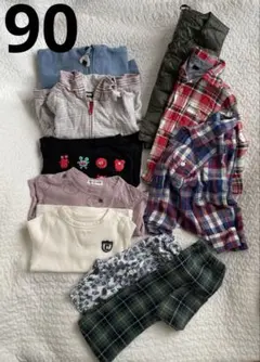 90まとめ売り 男の子 長袖 パーカー シャツ 10点