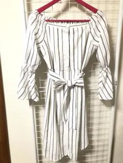 MERCURYDUO 　ストライプ柄ワンピース　フリーサイズ