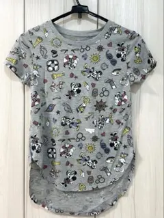 ディズニークルーズライン ミッキー＆フレンズ 総柄Tシャツ グレーのサムネイル