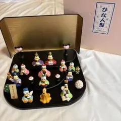 希少 ベルメゾン ディズニー キャラクター 磁器製 五段飾り 雛人形