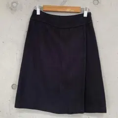 プラダ PRADA スカート 膝丈 コットン 36 紺 ネイビー レディースのサムネイル