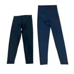 マタニティレギンス ユニクロ エアリズム ヒートテック 2枚セット L 黒