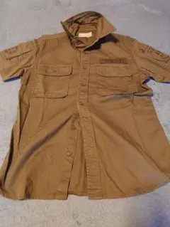 AVIREX ファティーグ カーキ ミリタリーシャツ