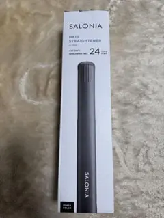 SALONIA ダブルイオン ストレートアイロン ブラック