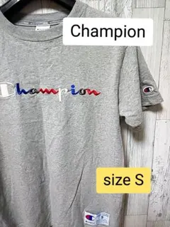 送料無料【Champion】カラフルブランロゴ 半袖 Tシャツ