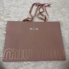 miu miu ショップ袋 ショッパー ピンクのサムネイル