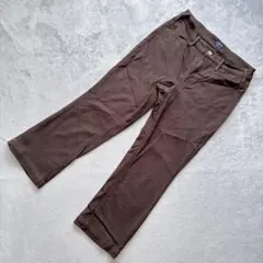 EDWIN フレアパンツ ブラウン Y2K 平成レトロ 美脚 レディース L