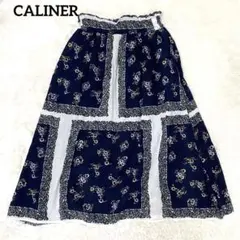 CALINER カリネ フレアロングスカート バンダナ柄 インド綿 花柄のサムネイル