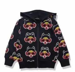 り*か様 新品未使用 ヒステリックミニ パーカー 90 ミニちゃん 総柄