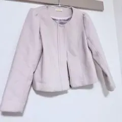 バイカラーショルダーリボンニットジャケット アプワイザーリッシェ