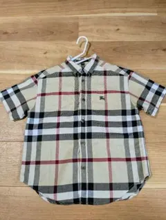 BURBERRY チェック柄 半袖シャツ 130A