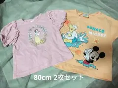 Disney Tシャツ 2枚セット 白雪姫 プリンセス ミッキー 80cm