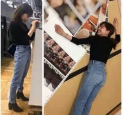 YANUK RUTH ヤヌークルース　ハイウエストテーパードデニム 24