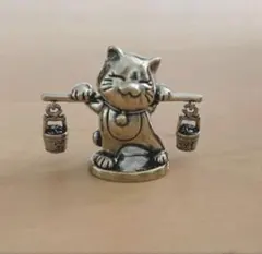 招き猫 真鍮 置物 金運 開運 オブジェ ゴールド 金 縁起物 ねこ プレゼント