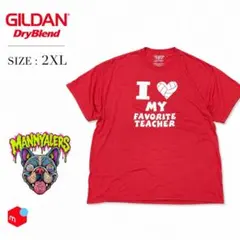 GILDAN DryBlend Tシャツ レッド 2XL