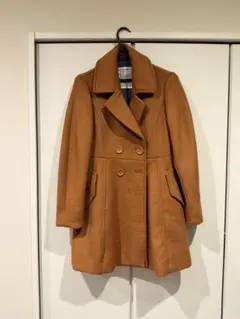 ショート丈 ピーコート ベージュ