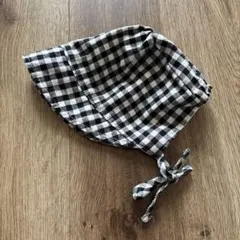 チェック柄 ボンネット