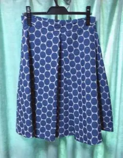 ORTO BOTANICO 水玉模様 Aラインスカート ひざ丈