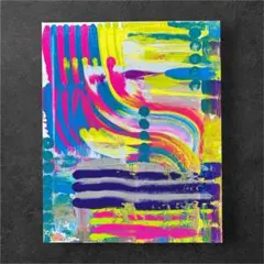 テクスチャーアート アクリル画 抽象画 キャンバスパネル No.438