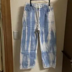 タイダイデザイン ハイウエストデニム