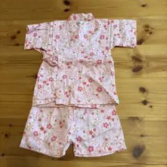 花柄甚平 90cm 綿100%