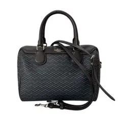 COACH コーチ ショルダーバッグ 紺 青 シルバー ハンドバッグ