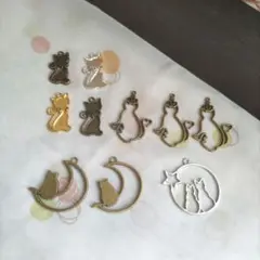 レジン用 猫ちゃんフレーム
