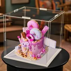 訳あり コレクションケース フィギュアケース 約15×15×10cm 底面白底のサムネイル