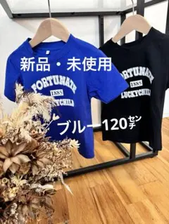 新品　半袖Tシャツブルー120㌢