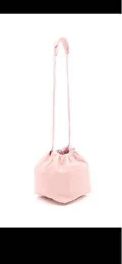 jil sanderピンク レザー 巾着型 ショルダーバッグのサムネイル