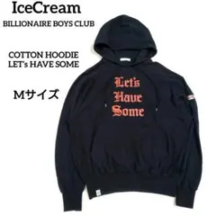 IceCream フーディー パーカー ブラック Mサイズ 日本製 プリント