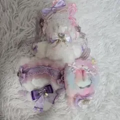 ぬい服 10cm ピンク 紫 パープル 猫 猫耳 - メルカリ