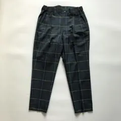 ★極美品★ユナイテッドトウキョウ チェックテーパードスラックス 1 S ブルーのサムネイル